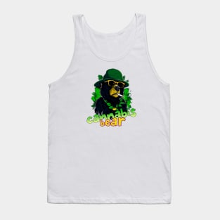 Cannabis Black Bear Tank Top